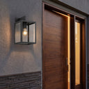 Westbrook Sconce shown in the Matte Black finish with a Clear shade - 94421-BK-CL 2