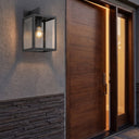 Westbrook Sconce shown in the Matte Black finish with a Clear shade - 94421-BK-CL 2