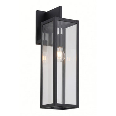 Westbrook Sconce shown in the Matte Black finish with a Clear shade - 94431-BK-CL