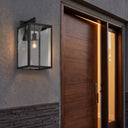 Westbrook Sconce shown in the Matte Black finish with a Clear shade - 94521-BK-CL 2
