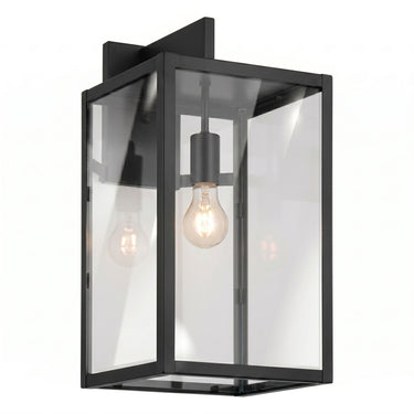 Westbrook Sconce shown in the Matte Black finish with a Clear shade - 94521-BK-CL