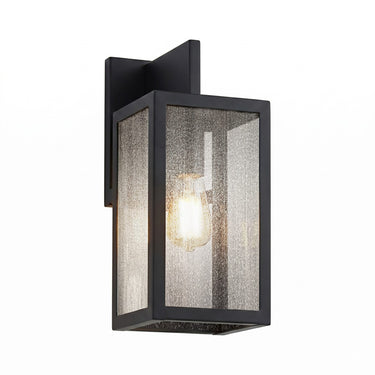 Westbrook Sconce shown in the Matte Black finish with a Seedy shade - 94321-BK-SDY