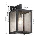 Westbrook Sconce shown in the Matte Black finish with a Seedy shade - 94421-BK-SDY 1