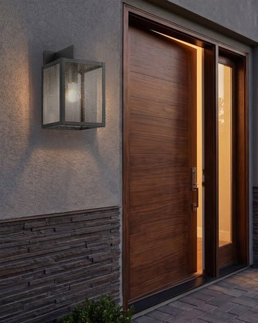 Westbrook Sconce shown in the Matte Black finish with a Seedy shade - 94421-BK-SDY 2