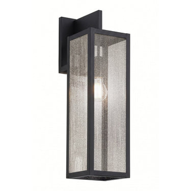 Westbrook Sconce shown in the Matte Black finish with a Seedy shade - 94431-BK-SDY