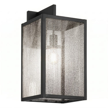 Westbrook Sconce shown in the Matte Black finish with a Seedy shade - 94521-BK-SDY