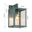 Westbrook Sconce shown in the Verde Green finish with a Clear shade - 94421-VG-CL 1