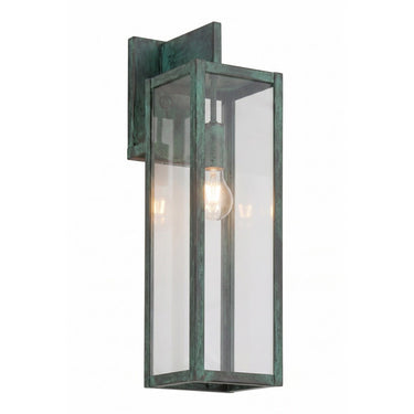 Westbrook Sconce shown in the Verde Green finish with a Clear shade - 94431-VG-CL