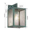 Westbrook Sconce shown in the Verde Green finish with a Seedy shade - 94421-VG-SDY 1