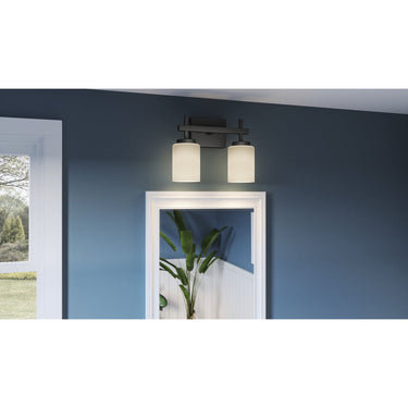Wilburn 2 Light Bath Light in Matte Black 8