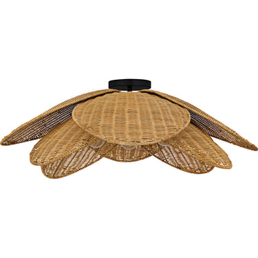 Willa 4 Light Semi-Flush Mount in Matte Black 3