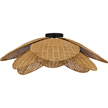 Willa 4 Light Semi-Flush Mount in Matte Black 1