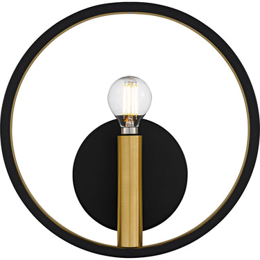 Winsland 1 Light Wall Sconce in Matte Black 4
