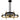 Winsland 12 Light Chandelier in Matte Black 5