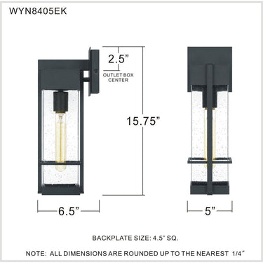 Wynn 1 Light Outdoor Wall Sconce 3