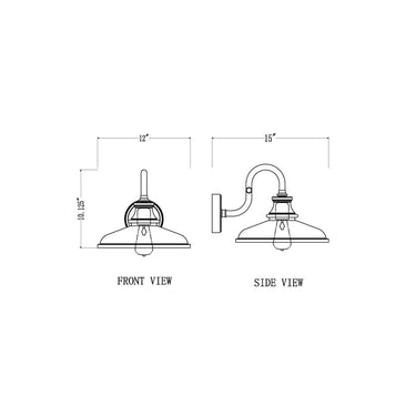 Z-Lite 10.25" High RLM 1 Light Outdoor Wall image 7