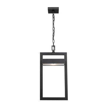 Z-Lite 10.5" Luttrel 1 Light Outdoor Chain Mount Ceiling Fixture image 1