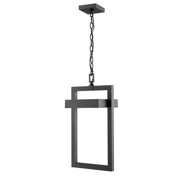 Z-Lite 10.5" Luttrel 1 Light Outdoor Chain Mount Ceiling Fixture image 2