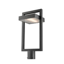 Z-Lite 10.5" Luttrel Glass 1 Light Outdoor Post Mount Fixture image 2