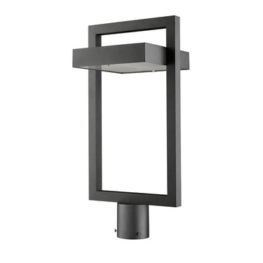 Z-Lite 10.5" Luttrel Glass 1 Light Outdoor Post Mount Fixture image 4