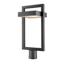 Z-Lite 10.5" Luttrel Glass 1 Light Outdoor Post Mount Fixture image