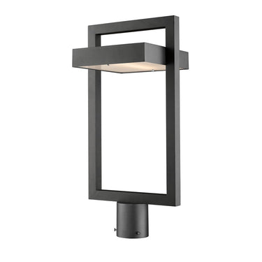 Z-Lite 10.5" Luttrel Glass 1 Light Outdoor Post Mount Fixture image