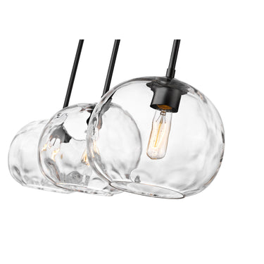 Z-Lite 10" Chloe 3 Light Linear Chandelier image 3
