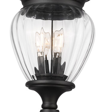 Z-Lite 10" Davina 3 Light Outdoor Post Mounted Fixture image 3