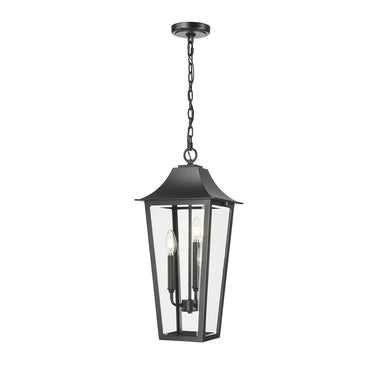 Z-Lite 10" Gannon 3 Light Outdoor Chain Mount Ceiling Fixture image