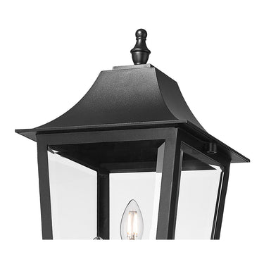 Z-Lite 10" Gannon Glass 3 Light Outdoor Post Mounted Fixture image 3