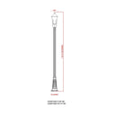 Z-Lite 10" Gannon Glass 3 Light Outdoor Post Mounted Fixture image 7