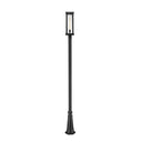 Z-Lite 10" Glenwood Glass 1 Light Outdoor Post Mounted Fixture image 1
