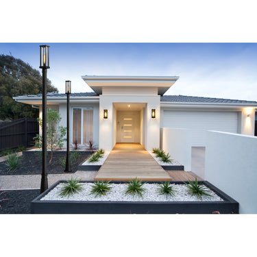 Z-Lite 10" Glenwood Glass 1 Light Outdoor Post Mounted Fixture image 3