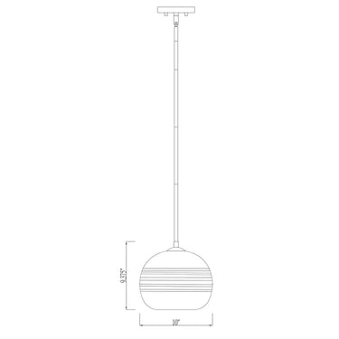 Z-Lite 10" Harmony 1 Light Pendant image 7