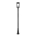 Z-Lite 10" Hartwell Glass 4 Light Outdoor Post Mounted Fixture image 2