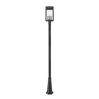 Z-Lite 10" Hartwell Glass 4 Light Outdoor Post Mounted Fixture image 2