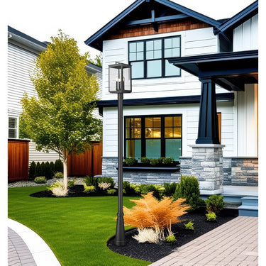Z-Lite 10" Hartwell Glass 4 Light Outdoor Post Mounted Fixture image 5