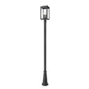 Z-Lite 10" Hartwell Glass 4 Light Outdoor Post Mounted Fixture image
