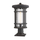 Z-Lite 10" Jordan Glass 1 Light Outdoor Pier Mounted Fixture image 7