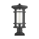 Z-Lite 10" Jordan Glass 1 Light Outdoor Pier Mounted Fixture image 8