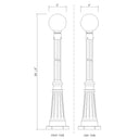 Z-Lite 10" Laurent 1 Light Outdoor Post Mounted Fixture image 14