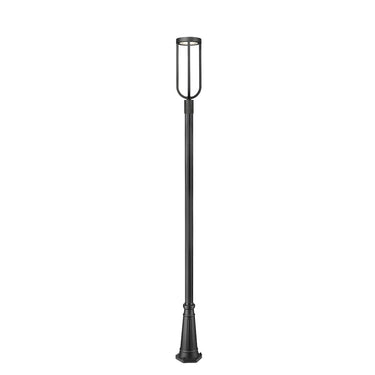 Z-Lite 10" Leland Glass 1 Light Outdoor Post Mounted Fixture image 1