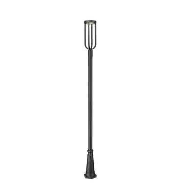 Z-Lite 10" Leland Glass 1 Light Outdoor Post Mounted Fixture image 2