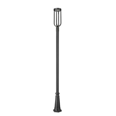 Z-Lite 10" Leland Glass 1 Light Outdoor Post Mounted Fixture image 4