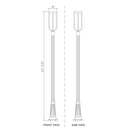 Z-Lite 10" Leland Glass 1 Light Outdoor Post Mounted Fixture image 7