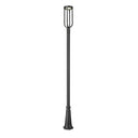 Z-Lite 10" Leland Glass 1 Light Outdoor Post Mounted Fixture image