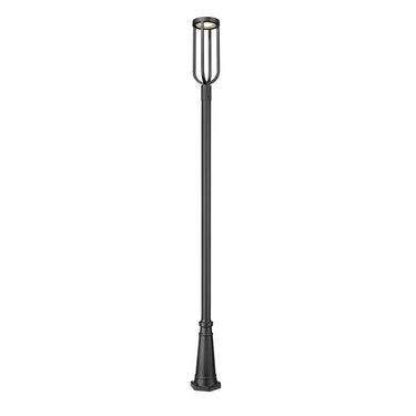 Z-Lite 10" Leland Glass 1 Light Outdoor Post Mounted Fixture image