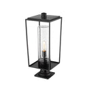Z-Lite 10" Sheridan Glass 1 Light Outdoor Pier Mounted Fixture image 2
