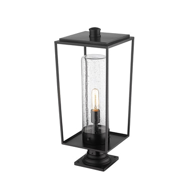 Z-Lite 10" Sheridan Glass 1 Light Outdoor Pier Mounted Fixture image 2