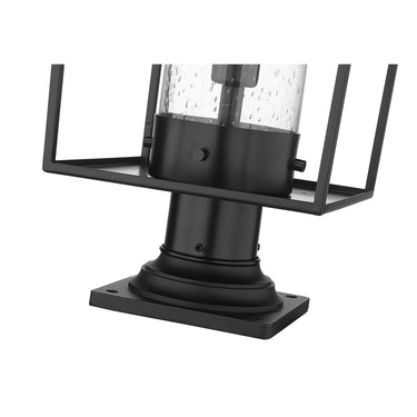 Z-Lite 10" Sheridan Glass 1 Light Outdoor Pier Mounted Fixture image 3